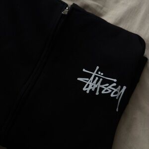 Stussy Black Jacket with White Logo